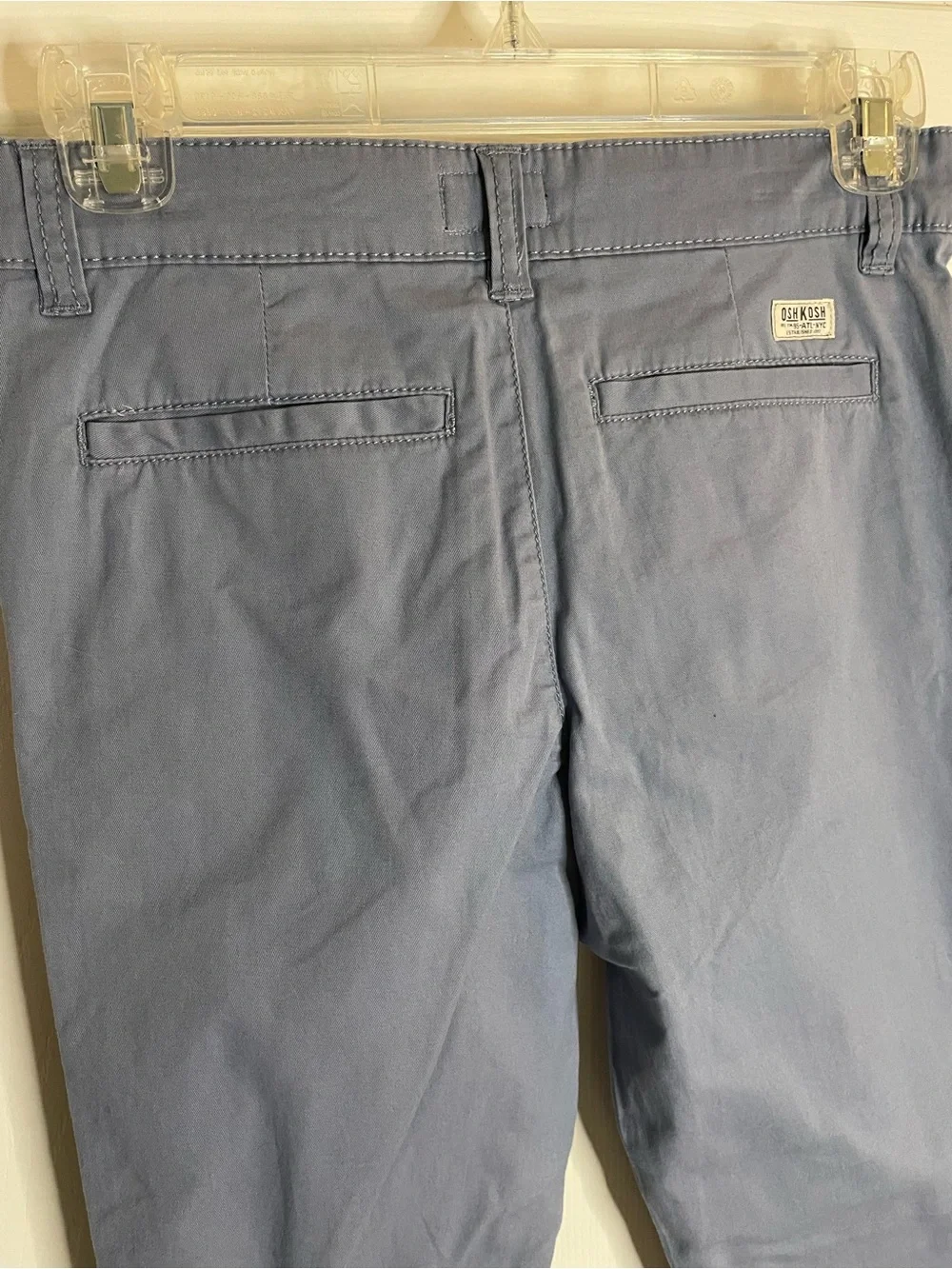 OshKosh B'gosh Stretch Chinos in Slate Blue Adjustable Waist Size 10
